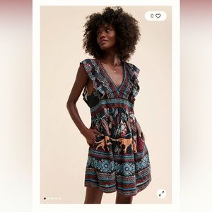 Plunge tunic mini dress.